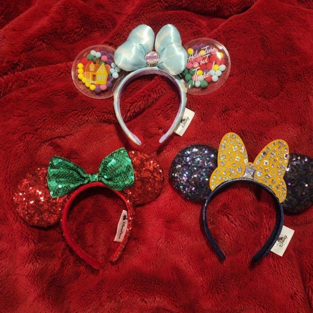 Set of Three Authentic Disney Themed Ear Headbands